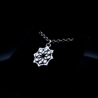 Lotus - A Sterling Silver Pendant Necklace